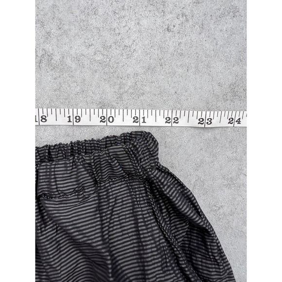 Krista Larson Striped Elastic Waist Cargo Pants Silk Womens One Size Lagenlook - Picture 7 of 10